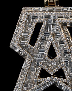 Custom 925 Sterling <b>Silver</b> Iced Out Custom VVS Moissanite Diamond Hip Hop <b>Pendant</b> Personalized <b>Initial</b> Letter <b>Pendant</b> For Gifts - Product Image 3