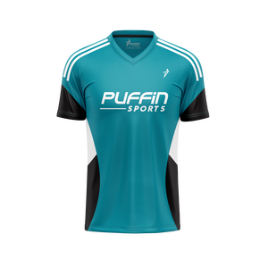 เสื้อฟุตบอลแขนสั้นระบายอากาศคุณภาพสูงแบบสั่งทำขายส่งสำหรับผู้ชาย - Product Image 1
