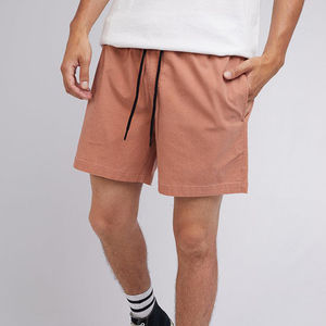 Shorts Homme Vintage Délavé à l'Acide avec Logo Personnalisé, Motif Acide Uni, Maille Épaisse Effet Soleil, Style Streetwear, Tailles XS à 3XL - Product Image 1