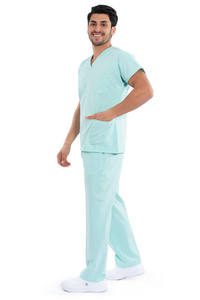 Ensemble de blouses médicales extensibles pour hommes, nouveau style, uniforme d'hôpital confortable, vente en gros, vêtements médicaux tendance - Product Image 6
