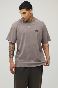 เสื้อยืดทรงบ็อกซี่โอเวอร์ไซส์ผ้าฝ้ายหนาน้ำหนักมากสำหรับผู้ชาย ทรงหลวมไหล่ตก สไตล์สตรีทแวร์ลำลอง แฟชั่นฤดูร้อน - Product Image 4