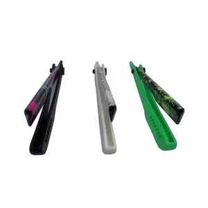 High Quality Barber Safety Razor Stainless Steel Double Edge Blades Smooth <b>Sliding</b> Stainless Metal Handle Customized Color Logo - Product Image 2