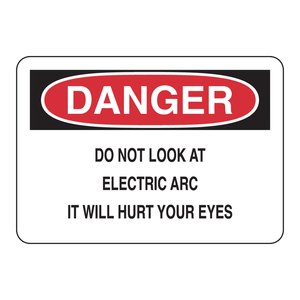 Señal de Advertencia de Arco Eléctrico Peligroso, 7x10 Pulgadas, Seguridad en Áreas Eléctricas Industriales, PVC/Aluminio/Acero - Product Image 3