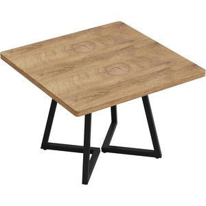Tavolo da Pranzo Quadrato in Legno per Cucina, Soggiorno e Caffè, Tavolo Multifunzione per Caffè e Pranzo - Product Image 6
