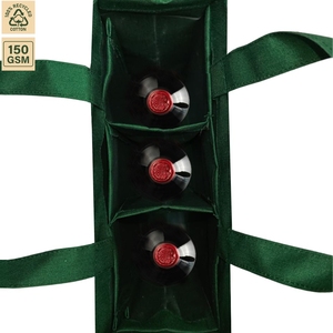 Sac de transport en toile de coton pour bouteille de vin, idéal pour la présentation de cadeaux et la vente au détail, avec logo personnalisé, vente en gros, ODM, fabricant de marque privée - Product Image 3