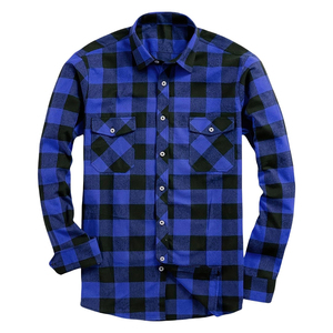 Chemises en flanelle à manches longues, exportateur, fournisseur en gros, fabricant de chemises en flanelle, usine OEM ODM, chemise à carreaux sous marque privée - Product Image 1