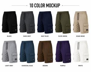 Shorts de sport décontractés pour hommes, respirants, en tissu de toile écologique, avec cordon de serrage, séchage rapide, légers, pour l'entraînement - Product Image 6