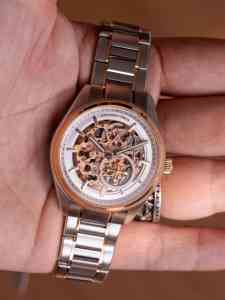 Reloj Redondo Alexander Ferros 9262D/02 con Cierre de Mariposa de Zafiro, Acero Inoxidable, Resistente al Agua, Mecánico, Automático, Analógico para Hombre - Product Image 4