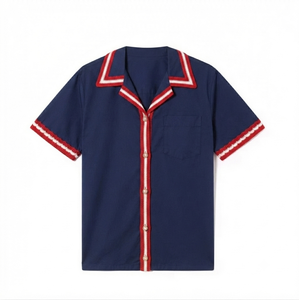Chemises en toile unie pour hommes, élégantes, confortables, nouvelle collection, style streetwear, col rond, coton, décontractées, haute qualité, prix bas - Product Image 4