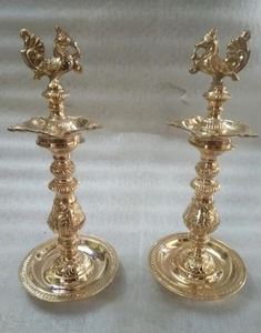<b>Stone</b> Fancy Peacock Design Diya Oil Lamp Stand <b>Art</b> Deco India Home Crafts Home Decoration - Product Image 4