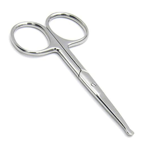 Ciseaux à ongles pour bébé à pointe arrondie, manche en acier inoxydable, outil de manucure pour le soin des ongles, coupe-poils de nez, fournisseur OEM ODM - Product Image 3