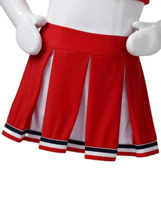 Uniformes de Animadoras Personalizados de Alta Calidad OEM, Talla Grande, Poliéster, Impresión por Transferencia de Calor, 280g, para Práctica de Baile Femenino - Product Image 4