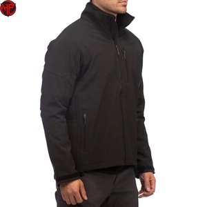 Veste softshell d'hiver pour homme, imperméable, respirante, col montant, fermeture éclair sur le devant, logo personnalisé OEM, vêtements de travail décontractés pour l'extérieur - Product Image 2
