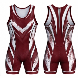 Combinaison de lutte de haute qualité, uniforme d'équipe personnalisé, vêtements de lutte athlétique pour hommes, équipement d'entraînement et de compétition - Product Image 5