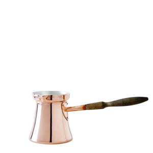 Handmade Hammered Copper Turkish <b>Coffee</b> Pot Cezve Ibrik Briki With Hand-Engraved Floral Design And Durable Wooden Handle - Product Image 6