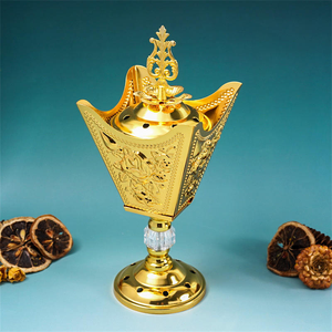 เตาเผากำยานโลหะแบบอิสลามจากโรงงานโดยตรง ดีไซน์แบบอาหรับดั้งเดิม สำหรับใช้ในพิธีทางศาสนา ขายส่ง รับผลิตตามสั่ง (OEM) ปรับแต่งได้ สำหรับกำยานอูดและบัคฮูร - Product Image 2