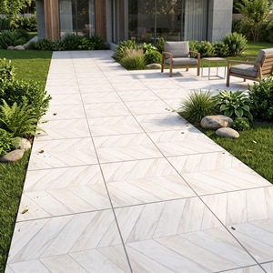 Iroka Pine Solid Porcelain Tiles 600x600mm Wood Look Exterior Interior Flooring Modern Homes Apartments Retail Space Design - Product Image 4