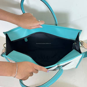 Premium Hand Tooled Turquoise Hair On Cowhide Tooled Leather Women Tote Bag Vintage Floral Top <b>Handle</b> Crossbody Travel <b>Handbags</b> - Product Image 6