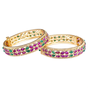 For Mango Style Pearl and Diamond Religious Bangles for Party and Gift - Product Image 3