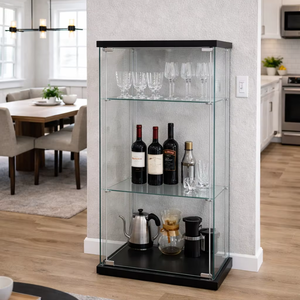 Vitrinas Minimalistas para Sala de Estar, Vitrina Moderna de Vidrio para Restaurante, Vitrina Pequeña de Vidrio Templado para Comedor - Product Image 1