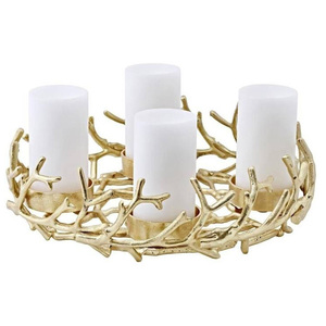 Portavelas Decorativo de Aluminio para Uso en Interiores y Exteriores, Decoración para Balcón y Patio - Product Image 1