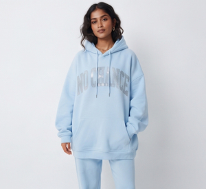 Women Rhinestone Fleece Hoodies Casual 100% Polyester Heavy <b>Weight</b> Drop Shoulder Oversize Winter Street Wear Sweat Hoodies - Product Image 6
