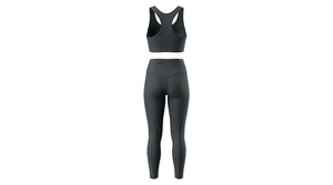 Nouvelle Collection Tendance : Ensembles de Yoga Respirants Taille Mi-Haute pour Femmes – Tenues de Sport Personnalisées en Spandex/Polyester Sans Coutures, Réversibles et Unies - Product Image 2