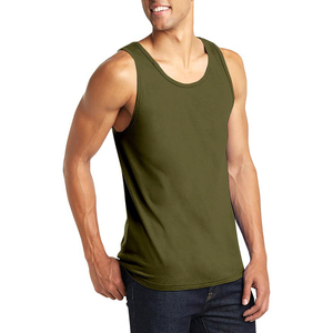 Custom Hip Hop Men's Muscle Tank Top Soft Cotton Polyester Sleeveless Streetwear Tee Summer Gym Fit - Product Image 4