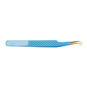 Juego de Pinzas para Pestañas de Color Personalizadas Profesionales, Último Modelo en Acero Inoxidable con Recubrimiento en Polvo y Agarre de Diamante, para Extensiones de Pestañas Puntiagudas - Product Image 4