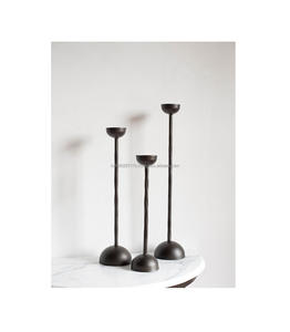 Portavelas de hierro de estilo tradicional para interiores de casas de lujo con diseño clásico y artesanía - Product Image 2