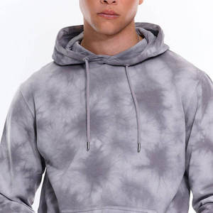 Ensemble de survêtement gris tie-dye personnalisé : sweat à capuche et pantalon de jogging assortis, tenue de sport décontractée deux pièces style streetwear - Product Image 6
