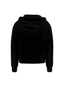 Sudadera con capucha negra para hombre, de invierno, bordada, con estampado personalizado, con cremallera frontal, corte oversize, informal, de felpa francesa, con bolsillo, para otoño - Product Image 2