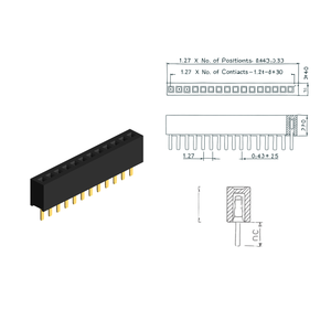 หัวต่อแบบปรับแต่งได้ขนาด 1.27 มม. สำหรับเซิร์ฟเวอร์คอมพิวติ้งประสิทธิภาพสูง - Product Image 3