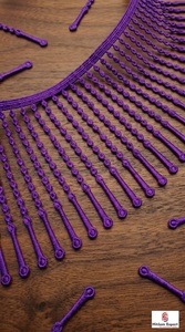 Fabricante de Tela de Encaje con Flecos Personalizados, Proveedor de Encaje de Pestañas, Material para Vestidos de Novia, Textil de Moda Africana OEM - Product Image 2