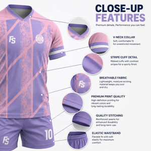 Tenue de football personnalisée par sublimation, maillot de football respirant de haute qualité à séchage rapide, ensembles personnalisés pour hommes, enfants, équipes, kit d'entraînement - Product Image 4