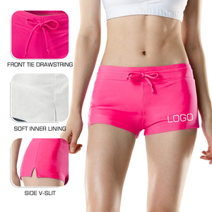 Short de bain athlétique pour femme à séchage rapide, short de plage, bas de maillot de bain tankini, 100 % polyester, prix usine - Product Image 3