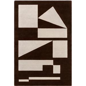 Tapis géométrique de qualité supérieure en laine/viscose tufté à la main / Beige, adapté aux animaux domestiques, antidérapant, à prix avantageux INDIAN TEXTILES H/L - Product Image 6