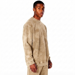 Sudadera con capucha informal de invierno para hombre, estilo pakistaní, con lavado ácido, cuello redondo, de algodón 100% de alto gramaje, personalizada - Product Image 4