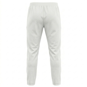 Pantalon de survêtement léger pour homme en polyester/coton avec logo personnalisé, taille élastique, poches latérales sur la jambe gauche, respirant - Product Image 2