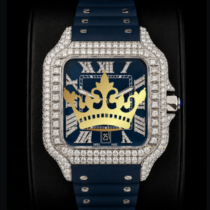 Hip Hop Moissanite Diamond Watch Men Full Iced Out VVS Stone Luxury Wristwatch - Product Image 1