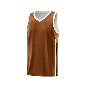 Maillot de basket-ball sans manches à col en V rose Foge Sports, en maille respirante, unisexe, pour adultes - Product Image 6