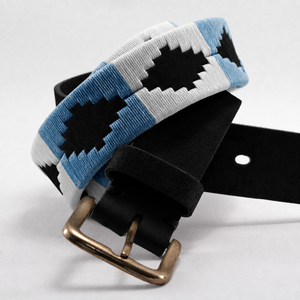 Cinturón de Polo Argentino Hecho a Mano, Cuero Genuino Tejido, Estilo Gaucho Ecuestre, Patrón Geométrico Deportivo, Alta Resistencia y Durabilidad - Product Image 5