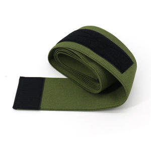 Sangles de levage réglables en nylon avec fermeture Velcro pour la musculation en salle de sport, unisexe, vert et noir - Product Image 1
