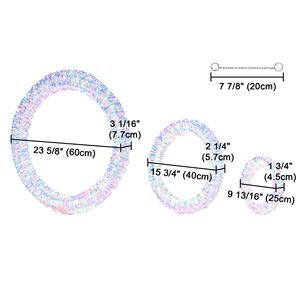 Guirnalda Navideña Iluminada para Exteriores de 1700 LED, Decoración de 3 Piezas, 120V, Guirnaldas Elegantes para Decoración Festiva del Hogar - Product Image 2