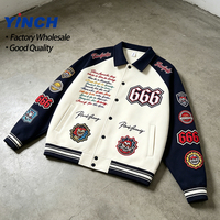 Veste de baseball polyvalente et confortable Layenne, logo personnalisé, broderie professionnelle, veste de baseball pour homme