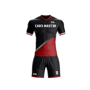 ชุดฟุตบอลคุณภาพสูงปี 2026 ผลิตจากโพลีเอสเตอร์ เสื้อคอกลมพร้อมกางเกงขาสั้น ชุดฟุตบอลพร้อมชื่อทีมที่กำหนดเองได้ - Product Image 1