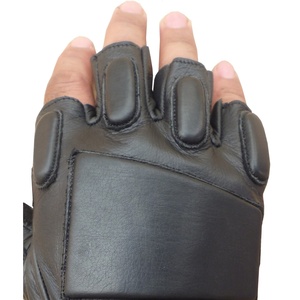 Gants tactiques mi-doigts en cuir véritable de haute qualité, les plus vendus, chauffe-mains pour les voyages en extérieur toutes saisons Keven Impex USA - Product Image 5