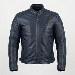 Chaqueta de Motociclista de Cuero Genuino para Hombre de la Mejor Calidad, Nueva Colección de Invierno, Chaquetas de Motocicleta con Protecciones Desmontables Personalizadas - Product Image 1
