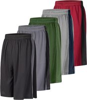 Shorts de sport et de plage pour hommes en maille écologique 100 % coton, décontractés, séchage rapide, respirants, motif uni, vente en gros