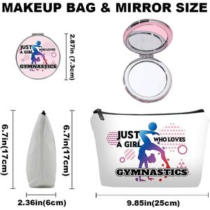 Set di Borse da Viaggio Personalizzate per Ginnastica e Cosmetici con Specchio per Donne e Ragazze, Kit Organizzatore per Sposa e Damigelle - Product Image 2